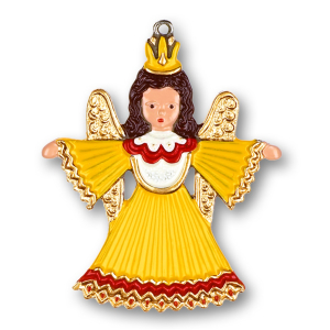 Pewter Ornament Tinsel Angel