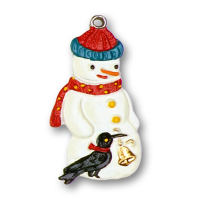 Pewter Ornament Snowman