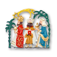 Pewter Ornament The Three Kings