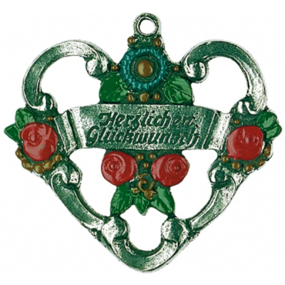 Pewter Ornament Congratulations Heart