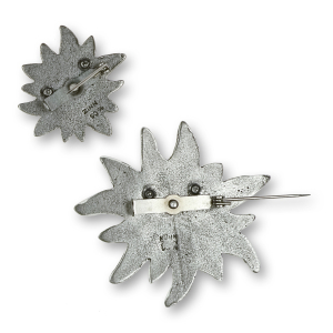 Pewter Brooch Edelweiss big