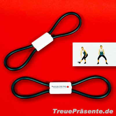 Fitness Expander weiß/grau, inklusive individuellem Druck