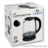 Wasserkocher Glas 1,7 l, digitale Temperaturwahl