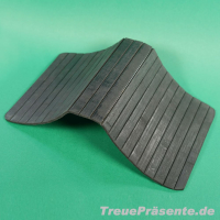 Armlehnen-Tablett aus Holz/Textil, flexibel, ca. 44 x 24 cm