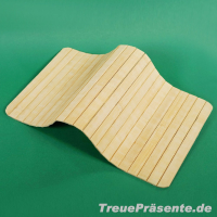 Armlehnen-Tablett aus Holz/Textil, flexibel, ca. 44 x 24 cm