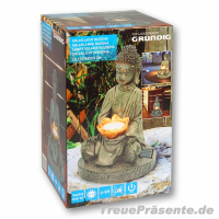 Solar-Leuchte Buddha mit Ausschalter, ca. 29 x 18 cm