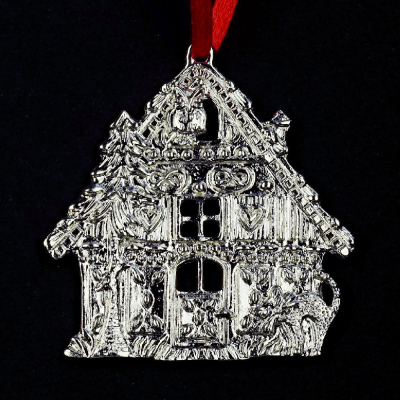 Pewter Ornament Gingerbread House – SilverStylePewter