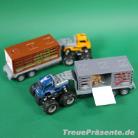 Offroad-Truck mit Schwungrad und Metallteilen