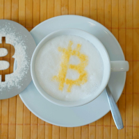 Cappuccino-Schablone Bitcoin