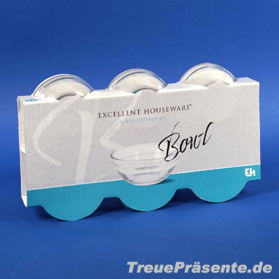 Glas-Schälchen 6er-Set 80 ml, Umverpackung ca. 26 x 15 cm