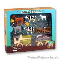 Bauernhof-Spielset mit Traktor und Zubehör ca. 36,5 x 32 cm