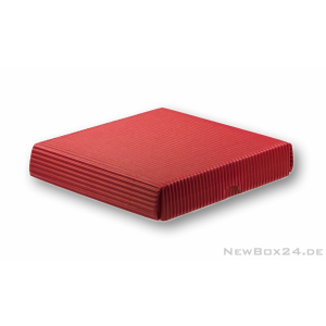 Wellkarton Farbe 03 rot - offene Welle