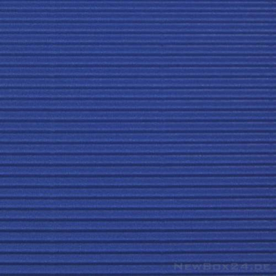 Wellkarton Farbe 04 blau - offene Welle