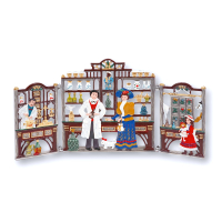 Foldable Pewter Picture Pharmacy