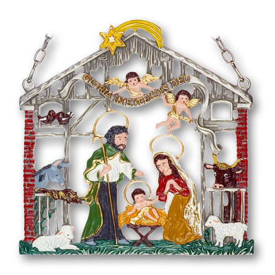 Pewter Picture Nativity