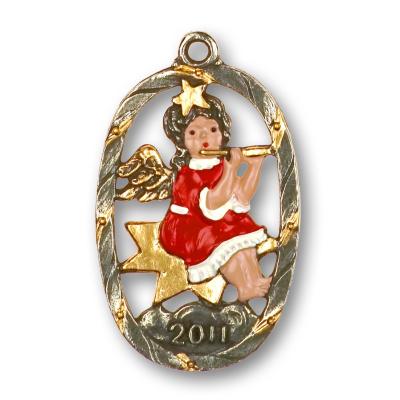 Pewter Ornament Annual Angel 2011