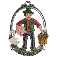 Pewter Ornament Farmer (male) „Bauer“