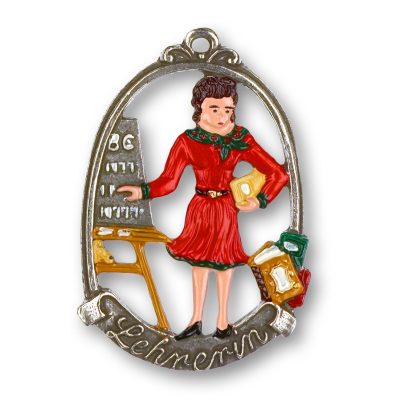 Pewter Ornament Teacher (female) „Lehrerin“