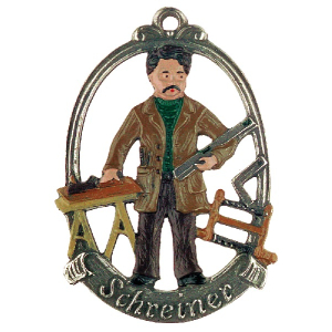 Pewter Ornament Carpenter „Schreiner“
