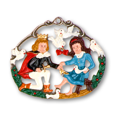 Pewter Ornament Fairytale Cinderella