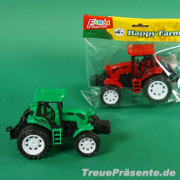 Farmtraktor mit Friktion, ca. 14 cm, farblich sortiert