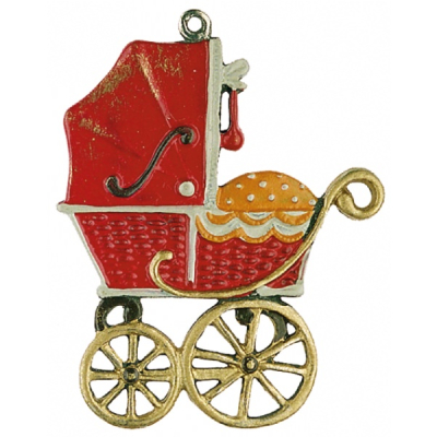 Pewter Ornament Pram