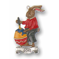 Pewter Ornament Easter Bunny 2010