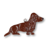 Pewter Ornament Sausage Dog