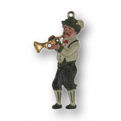 Pewter Ornament Musician with Trumpet