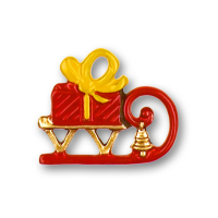 Pewter Ornament Sleigh